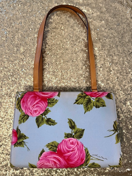 kate spade Handbags - VINTAGE Kate Spade Floral Cabbage Rose Handbag Purse Rare
